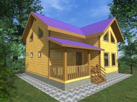 Каркасный дом 8х9 | Полутороэтажные деревянные дачные дома