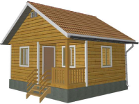 Каркасный дом 6х6 | Одноэтажные деревянные дома и коттеджи