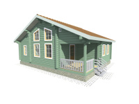 Дом из бруса 8х10 | Одноэтажные деревянные дома и коттеджи